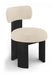 Atelier - Vegan Leather Upholstered Dining Chair (Set of 2) - Black Frame - Simple Home Plus