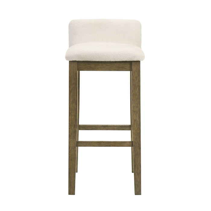 Annikah - Modern Transitional Wood Bar Height Kitchen Bar Stool - Simple Home Plus