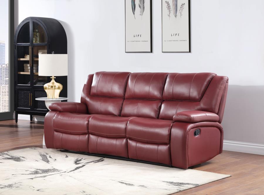 Camila - Upholstered Motion Reclining Sofa - Simple Home Plus