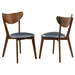 Jedda - Wood Dining Side Chair (Set of 2) - Dark Walnut And Black - Simple Home Plus