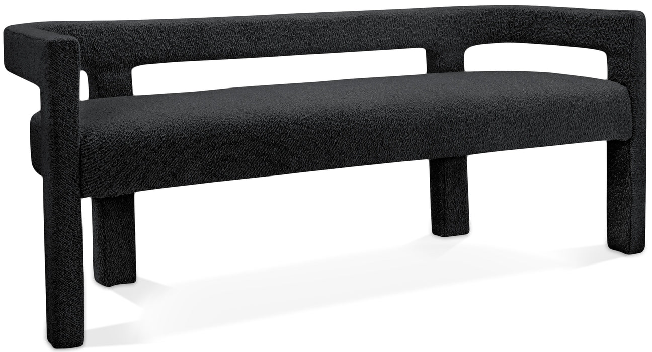 Athena - Boucle Fabric Bench - Simple Home Plus