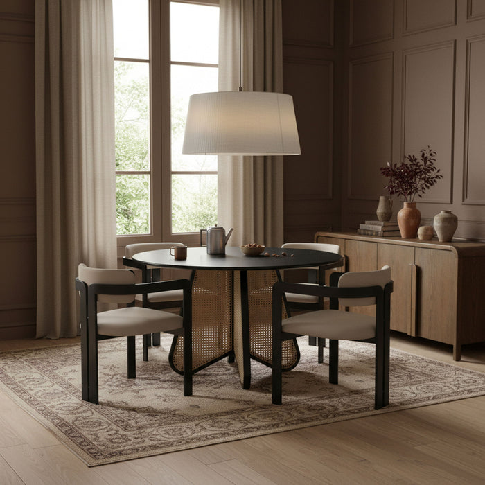 Aurum - Vegan Leather Upholstered Dining Chair (Set of 2) - Taupe - Simple Home Plus