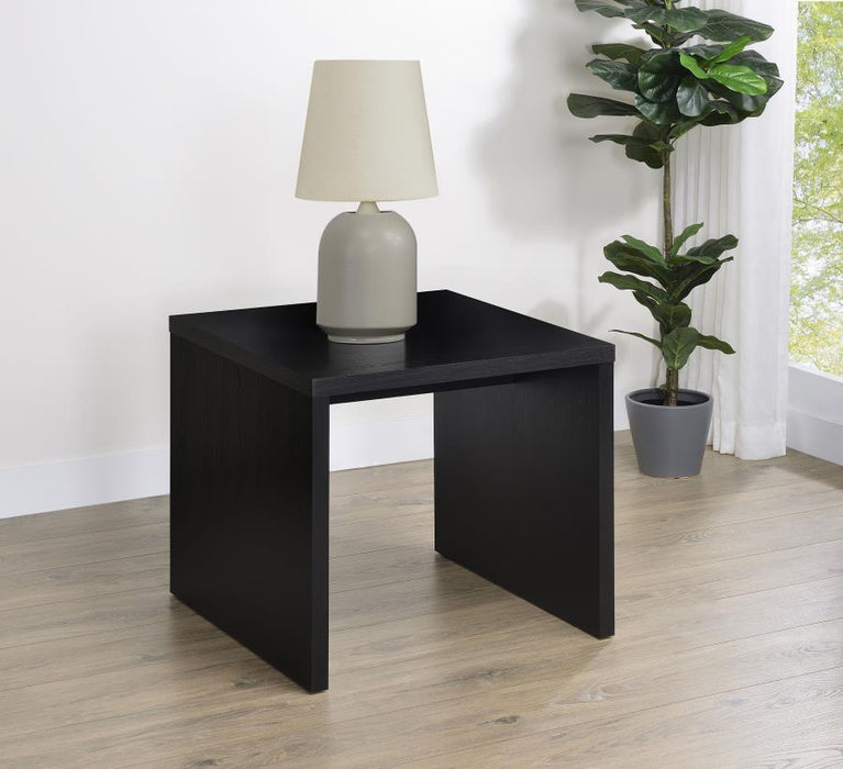 Knapp - Engineered Wood Square Side End Table - Black - Simple Home Plus