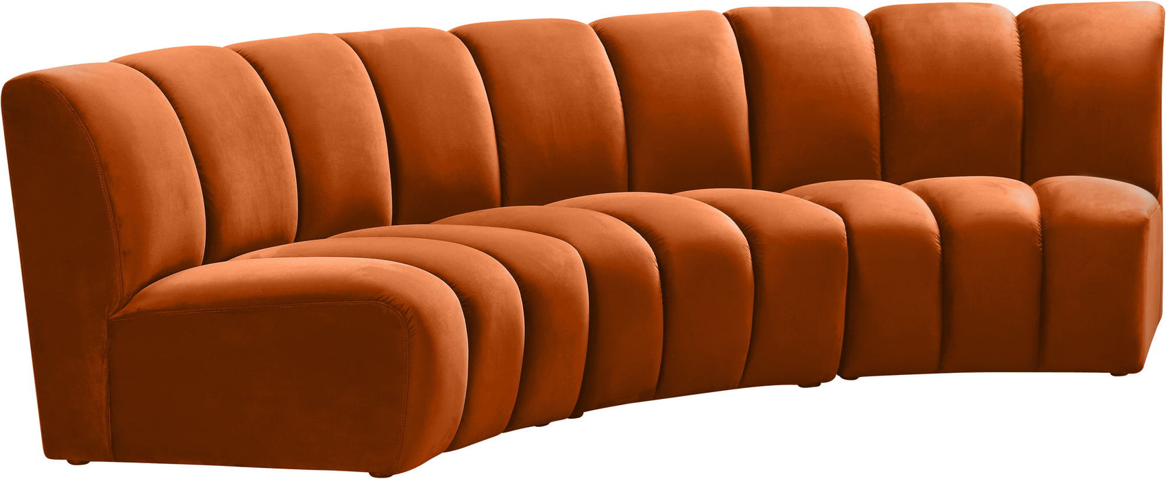 Infinity - 3 Piece Velvet Modular Sectional - Simple Home Plus