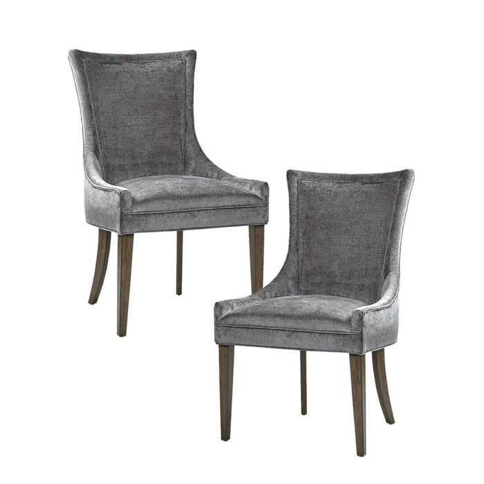Ultra - Dining Side Chair (Set of 2) - Dark Gray - Simple Home Plus