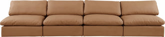 Comfy - Faux Leather Modular Armless Sofa 4 Seats - Simple Home Plus