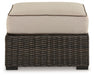 Coastline Bay - Brown - Ottoman With Cushion - Simple Home Plus