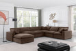 Comfy - 7 Piece Velvet Modular Sectional With Chaise - Simple Home Plus