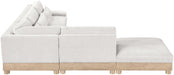 Turin - Chenille Fabric Upholstered Modular Sectional - White - Simple Home Plus