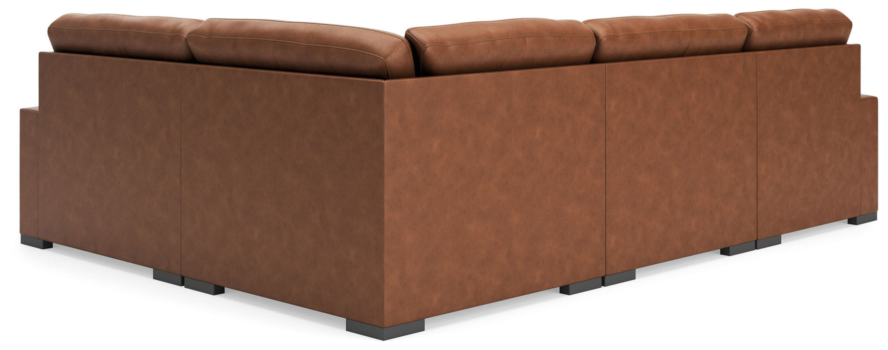 Calden - 4-Piece Sectional With LAF Corner Chaise - Caramel - Simple Home Plus