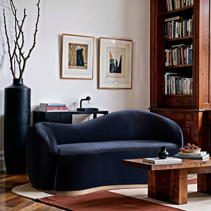 Gustavo - Velvet Upholstered Loveseat - Simple Home Plus