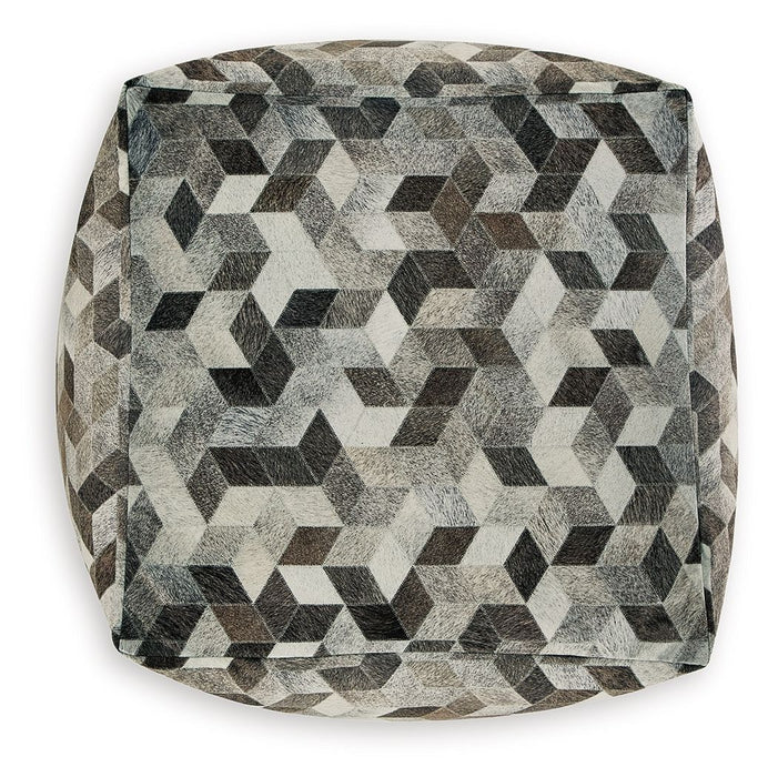 Albermarle - Gray / Brown - Pouf - Simple Home Plus