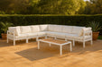 Nizuc - Outdoor Patio 8 Piece Modular Sectional With White Frame - Simple Home Plus