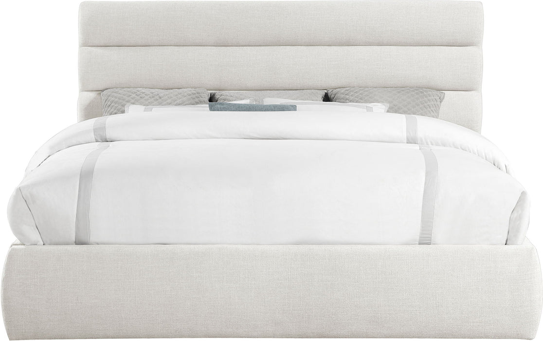 Adam - Linen Fabric Bed With 52" Headboard - Simple Home Plus
