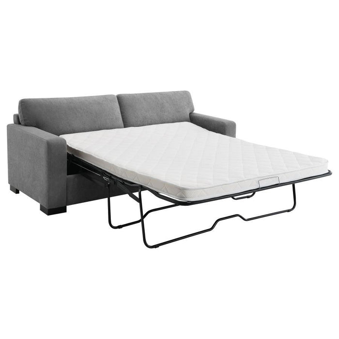 Simpson - Upholstered Sofa Sleeper With Queen Mattress - Gray - Simple Home Plus