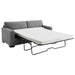 Simpson - Upholstered Sofa Sleeper With Queen Mattress - Gray - Simple Home Plus