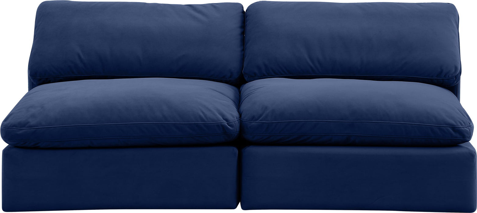 Comfy - Velvet Modular Armless Sofa 2 Seats - Simple Home Plus