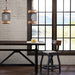Orion - Natural Rope and Metal Mesh Cylinder Pendant - Natural / Black - Simple Home Plus