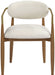 Riccio - Fabric Dining Arm Chair (Set of 2) - Walnut Frame - Simple Home Plus
