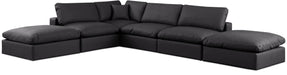 Comfy - 6 Piece Faux Leather Modular Sectional - Simple Home Plus