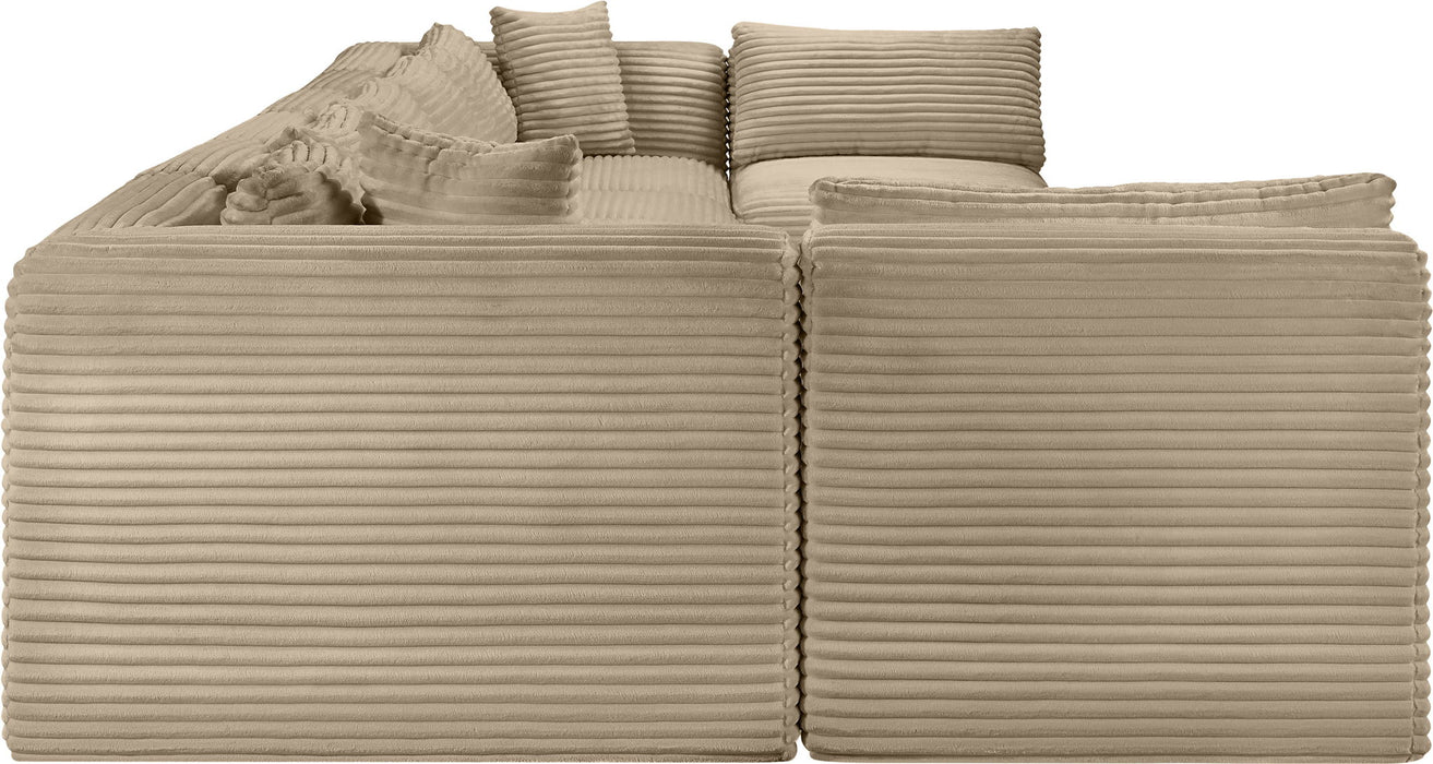 Shaggy - Fabric 8 Piece Modular U-Shaped Armless Sectional - Simple Home Plus