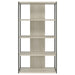 Loomis - 72" 4-Shelf Bookshelf - Whitewashed Gray - Simple Home Plus