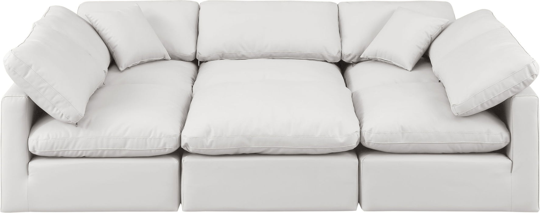 Indulge - Faux Leather 6 Piece Modular Sectional - Simple Home Plus