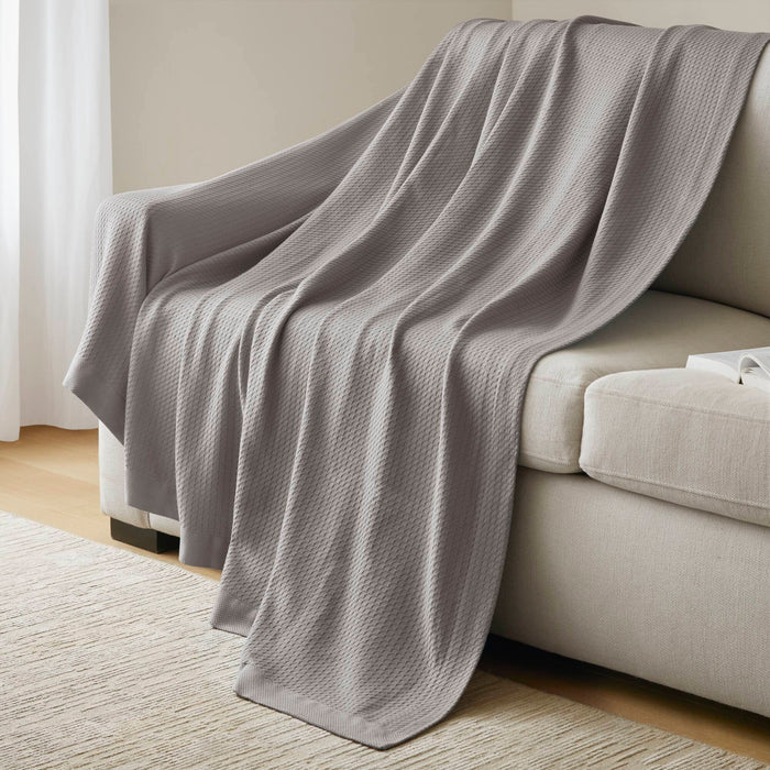 Egyptian Cotton - Full Blanket - Gray - Simple Home Plus