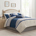 Palisades - California King 7 Piece Comforter Set - Blue - Simple Home Plus