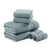 Turkish - 6 Piece Bath Towel Set - Blue - Simple Home Plus