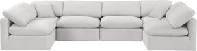 Indulge - Velvet 6 Piece Modular U-Shaped Sectional - Simple Home Plus