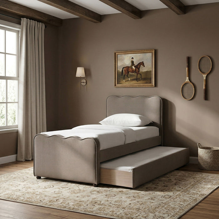 Gatsby - Upholstered Trundle Bed - Simple Home Plus