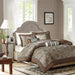 Aubrey - 6 Piece Duvet Cover Set - Blue / Brown - Simple Home Plus