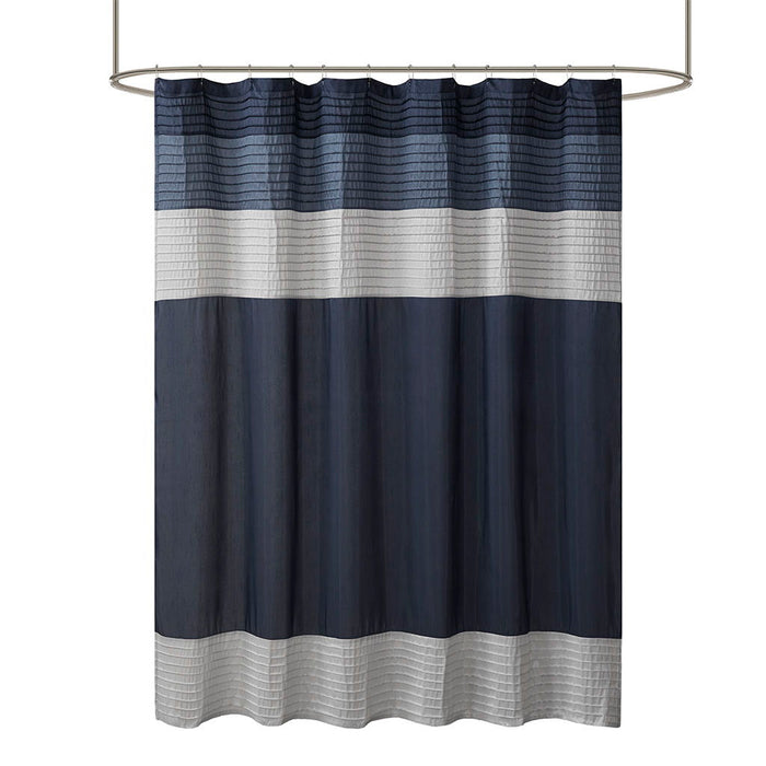 Amherst - Shower Curtain - Navy - Simple Home Plus