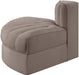 Rummi - Velvet Performance Fabric Upholstered Modular Chair - Simple Home Plus