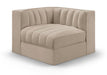 Rummi - Velvet Performance Fabric Upholstered Modular Corner Chair - Simple Home Plus