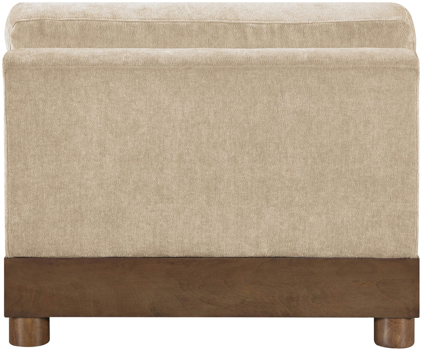 Turin - Chenille Fabric Upholstered Modular Armless Chair - Simple Home Plus