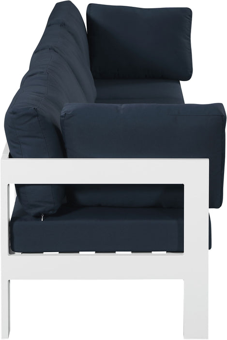 Nizuc - Outdoor Patio 4 Seat Modular Sofa With White Frame - Simple Home Plus