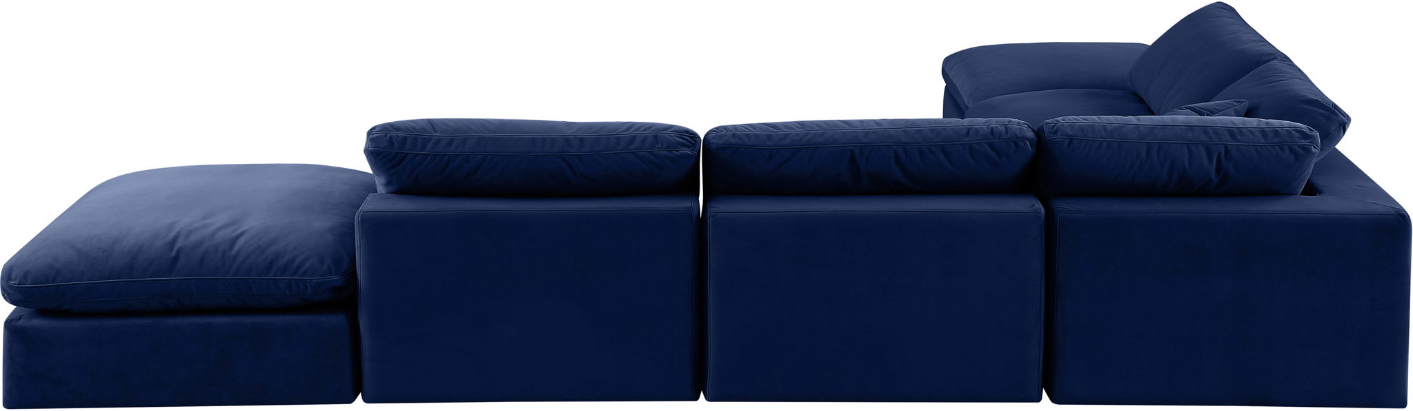 Comfy - 6 Piece Velvet Modular Sectional - Simple Home Plus
