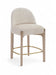 Torino - Counter Stool With Brushed Natural Base - Simple Home Plus