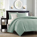 Quebec - King Reversible Coverlet Set - Seafoam - Simple Home Plus