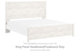 Gerridan - King Panel Headboard/Footboard - White / Gray - Simple Home Plus