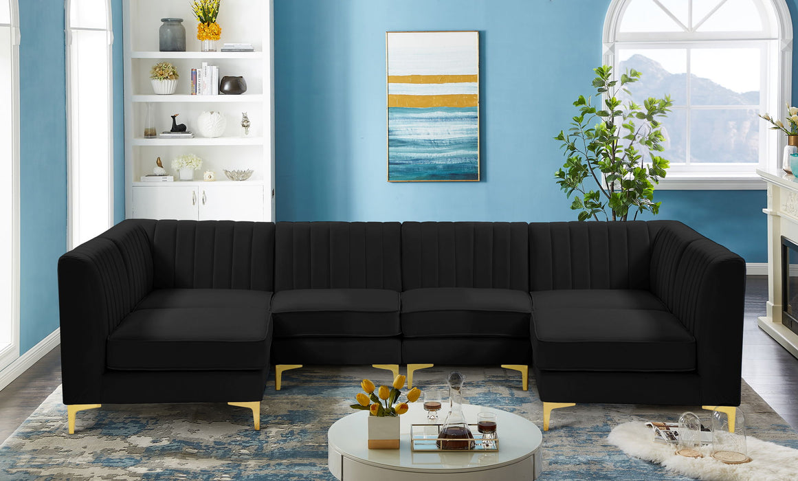 Alina - 6 Piece Modular U-Shaped Sectional - Simple Home Plus