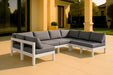 Nizuc - Outdoor Patio 6 Piece Modular Sectional With White Frame - Simple Home Plus