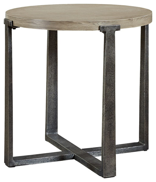 Dalenville - Gray - Round End Table - Simple Home Plus