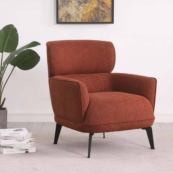 Andrea - Upholstered Crecent Arm Accent Chair - Simple Home Plus
