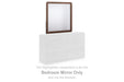 Fortlorn - Bedroom Mirror - Walnut Brown - Simple Home Plus