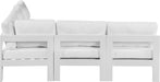 Nizuc - Outdoor Patio 5 Piece Modular Sectional With White Frame - Simple Home Plus