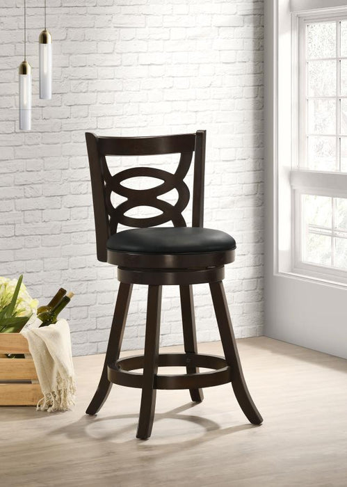 Calecita - Wood Swivel Counter Stool (Set of 2) - Simple Home Plus