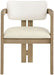 Ravina - Upholstered Dining Chair With Stained Natural Base (Set of 2) - Simple Home Plus